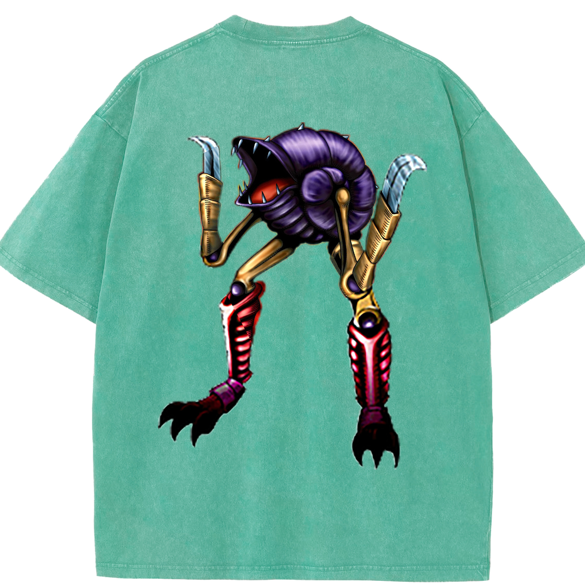 （画像用） 遊☆戯☆王 Yu-Gi-Oh! 綿100% ヴィンテージ風 半袖Tシャツ（背面プリント）